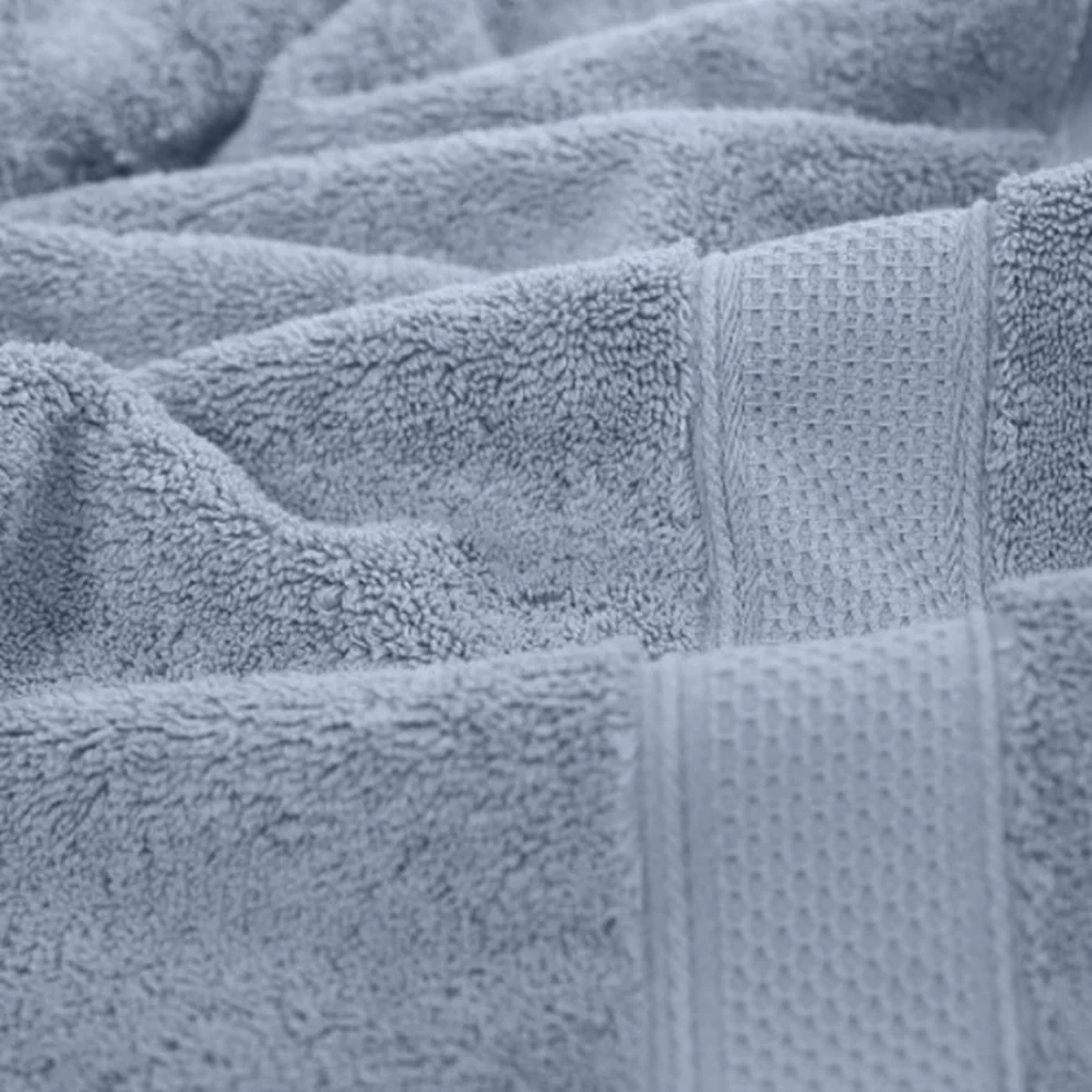Serenity Blue 8 Piece Bath Towel Thick, Soft Plush